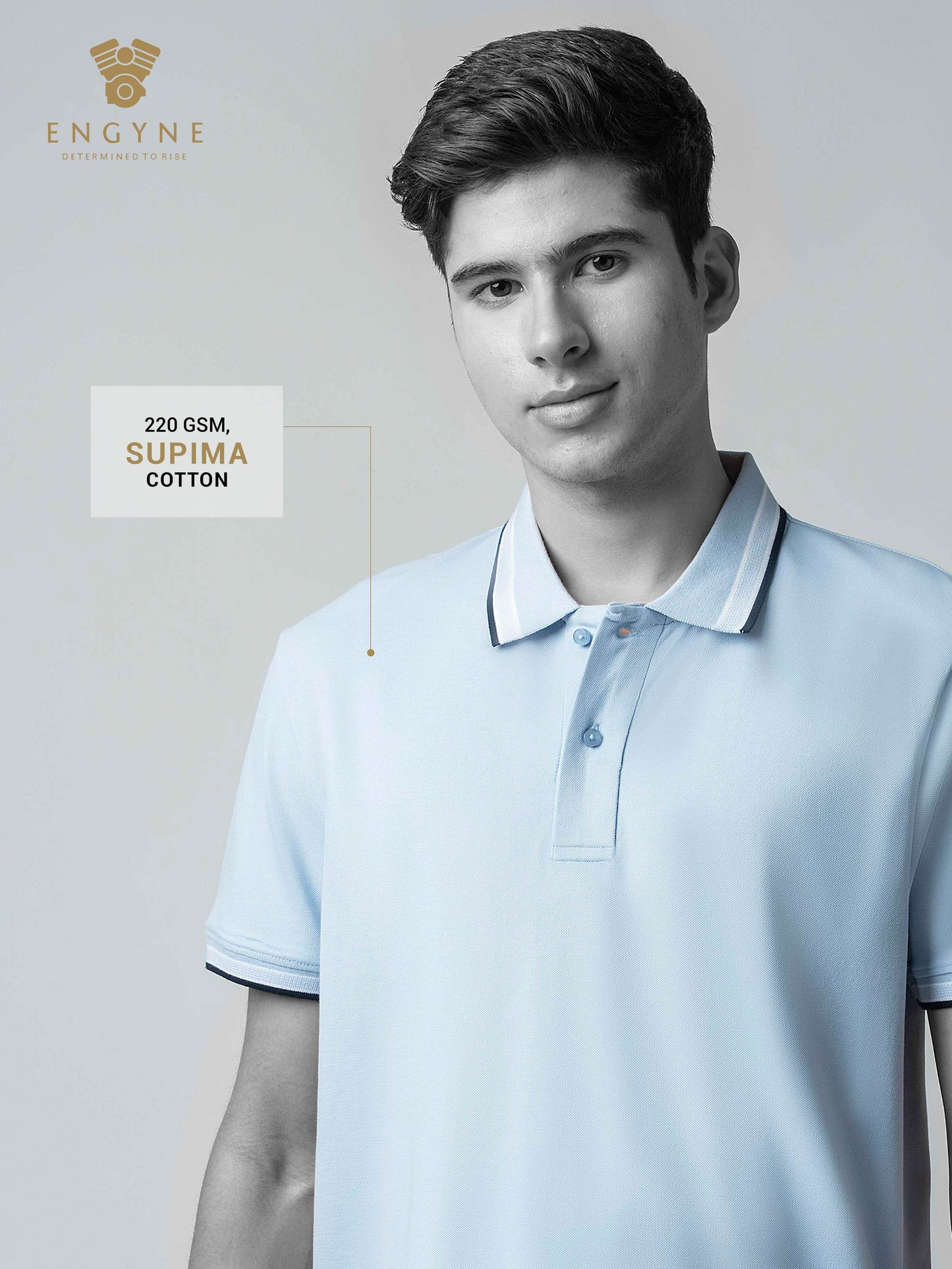 Sky blue polo tshirt