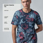 printed navy t shirt
