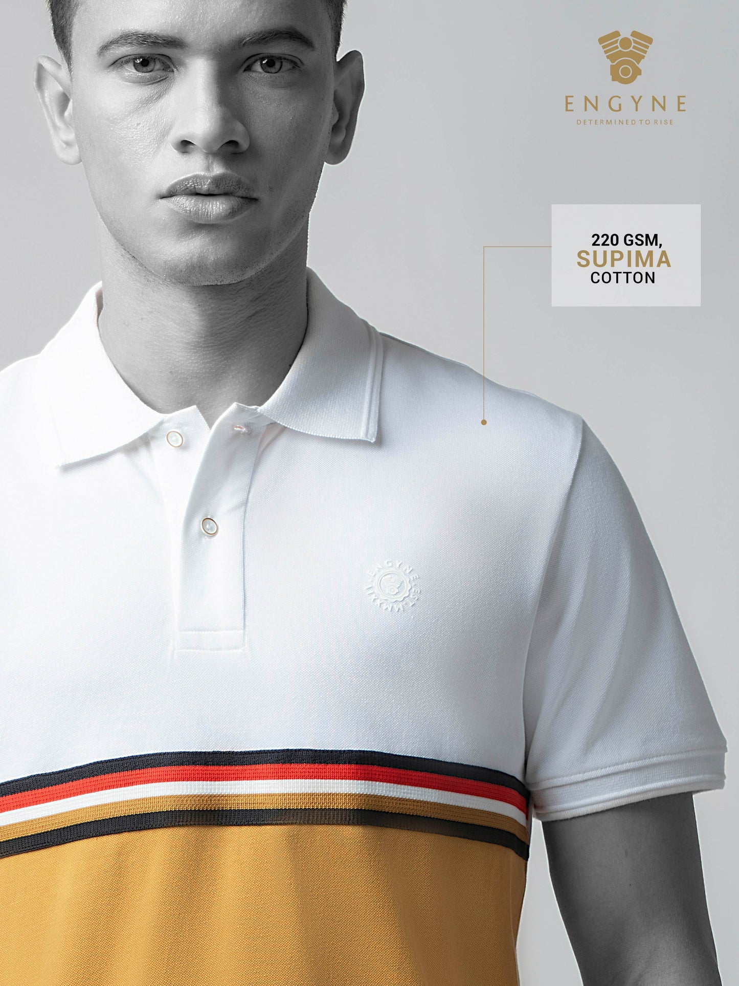 White polo tshirt for men