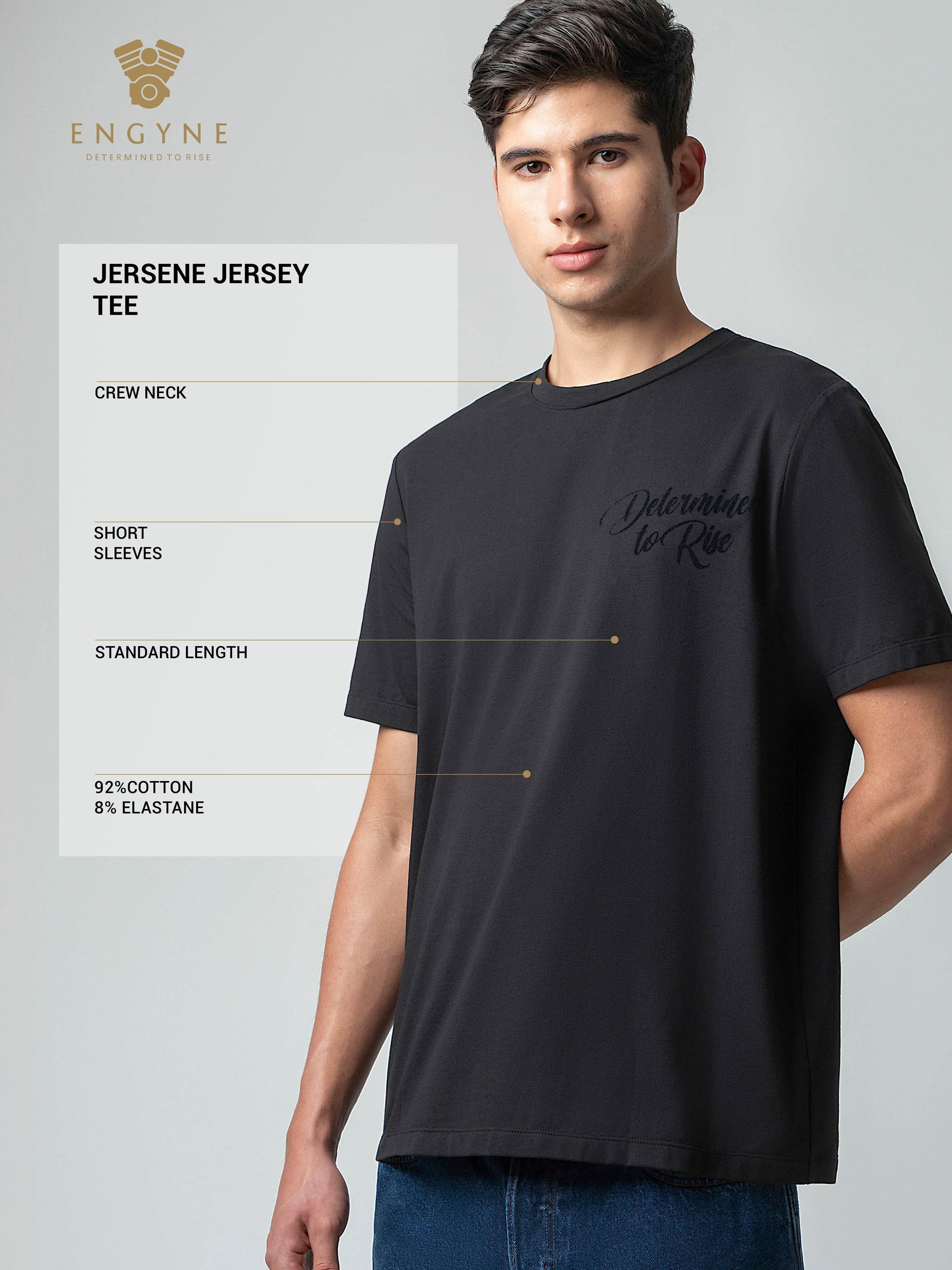 Black tshirt for men 
