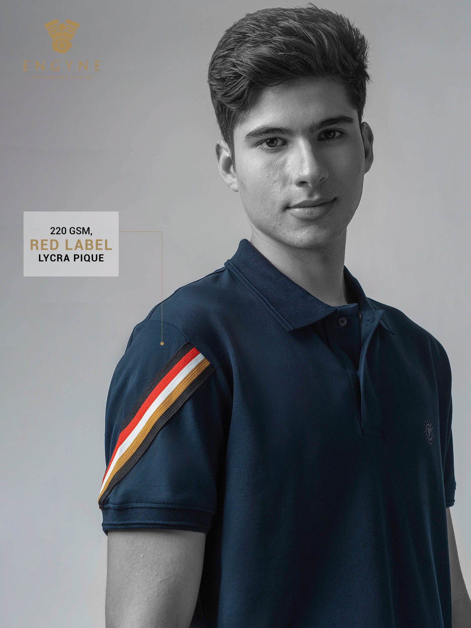Navy blue polo tshirt for men