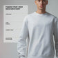  White Crew Neck Sweatshirt with Prints and Side Flag Tape 