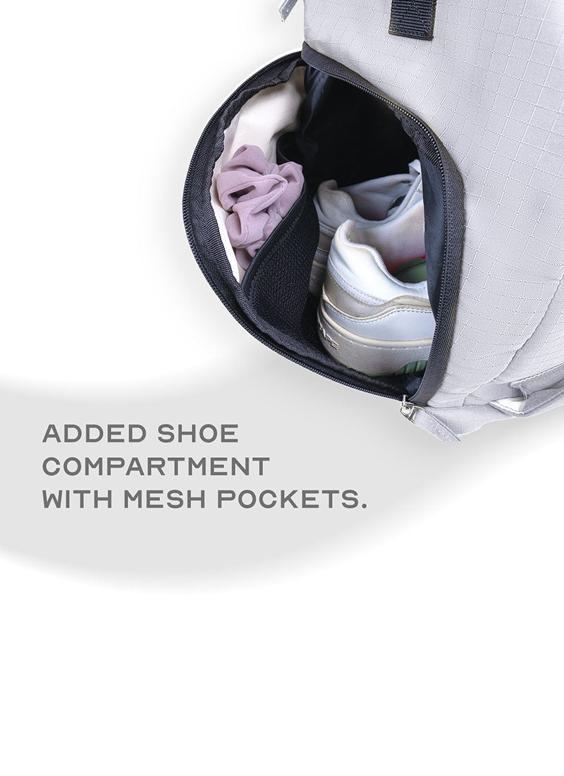 Scape Duffle | Grey | Duffle Bag For Trekking Or Casual Trips