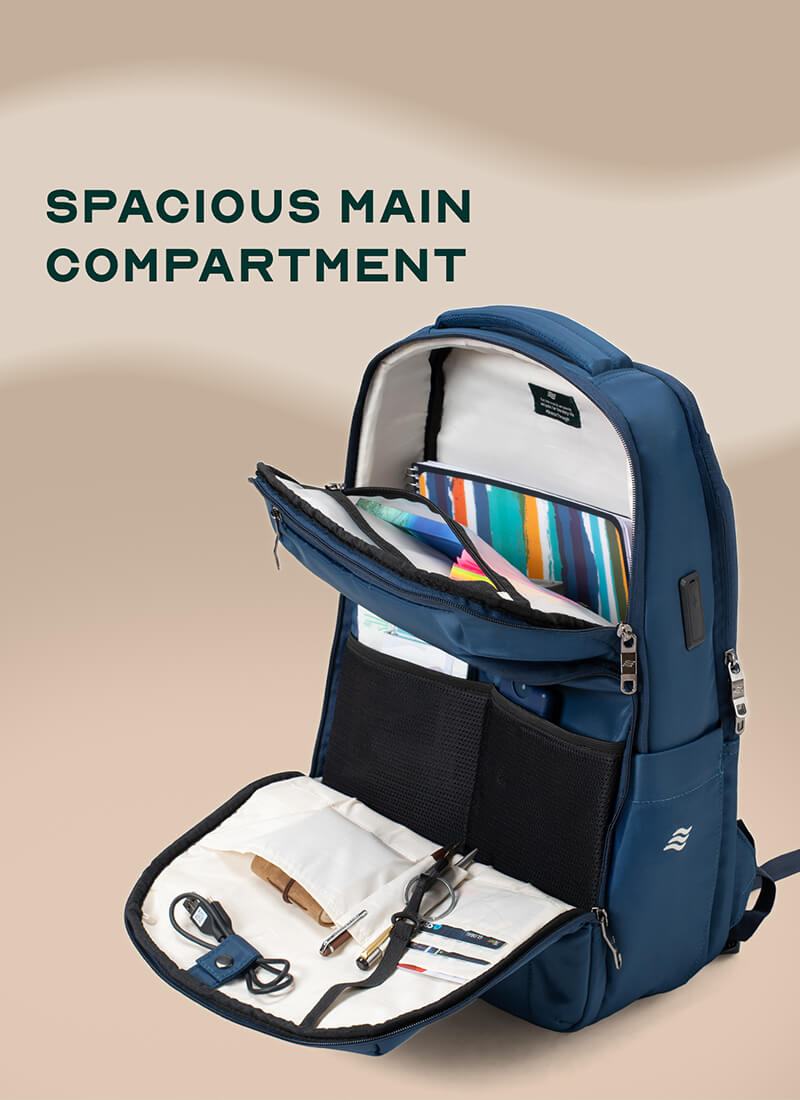 Rover Backpack | Blue | Everyday Laptop Backpack