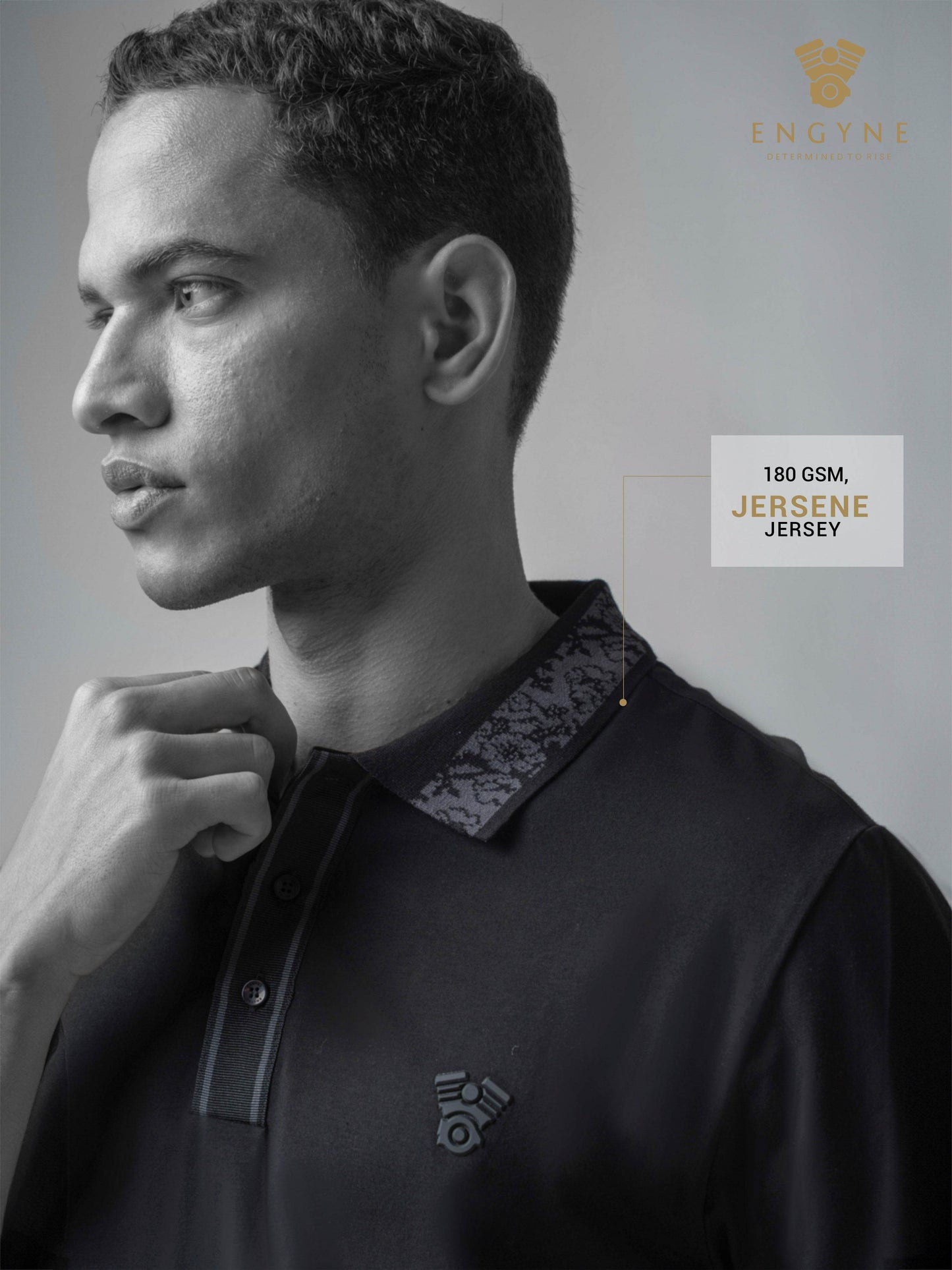 Black polo tshirt for men 