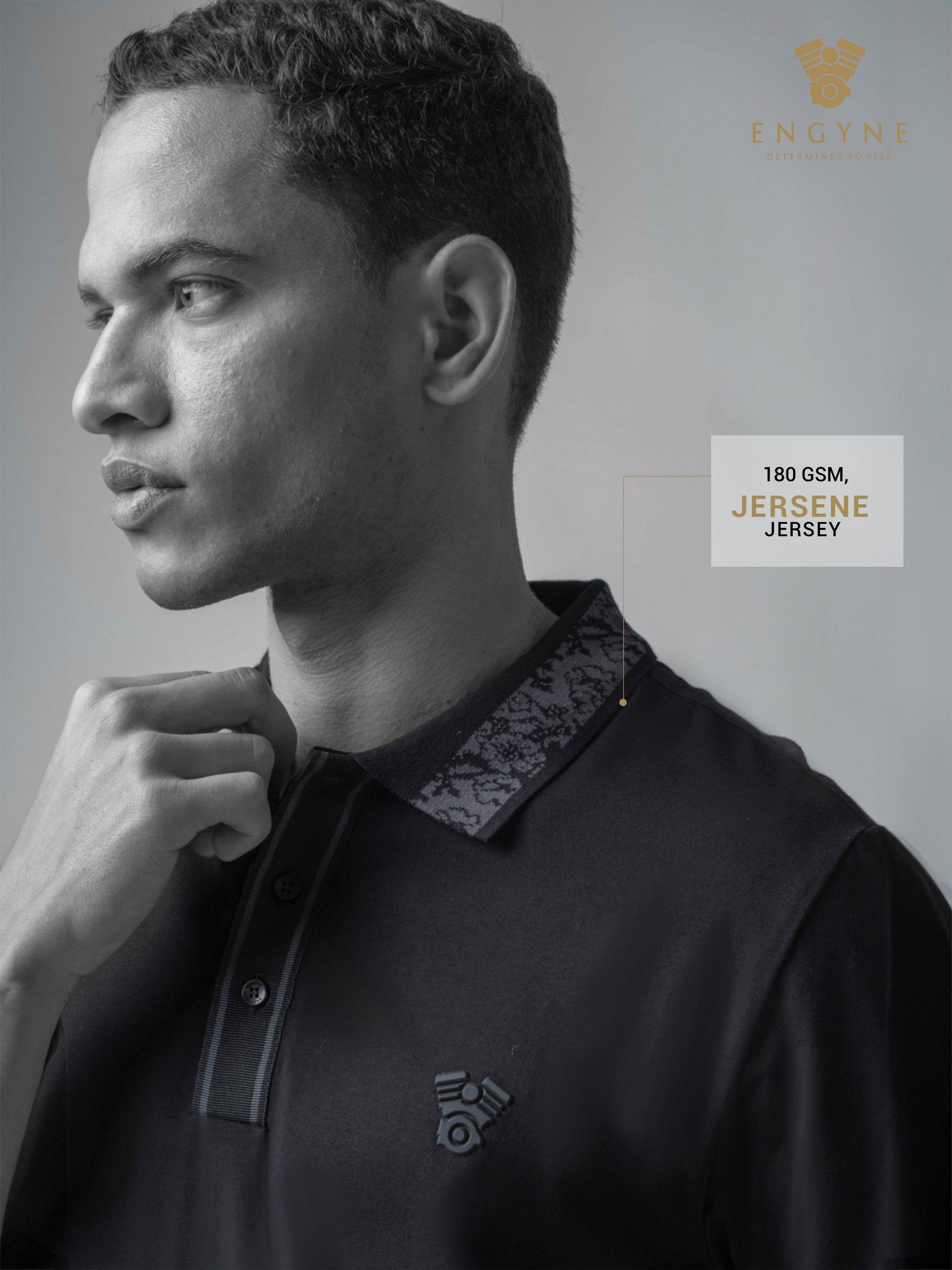 Black polo tshirt for men 