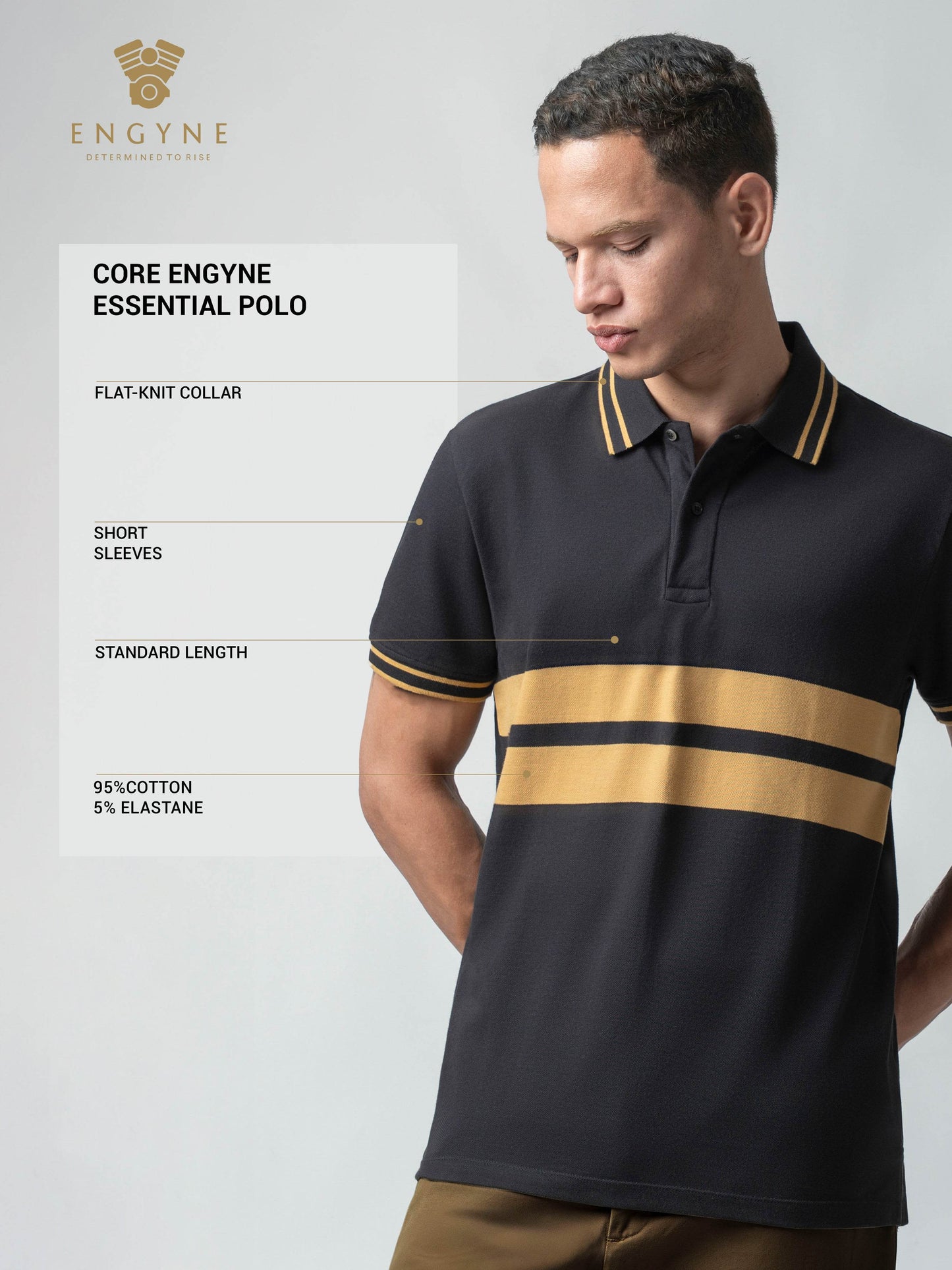 Black polo tshirt