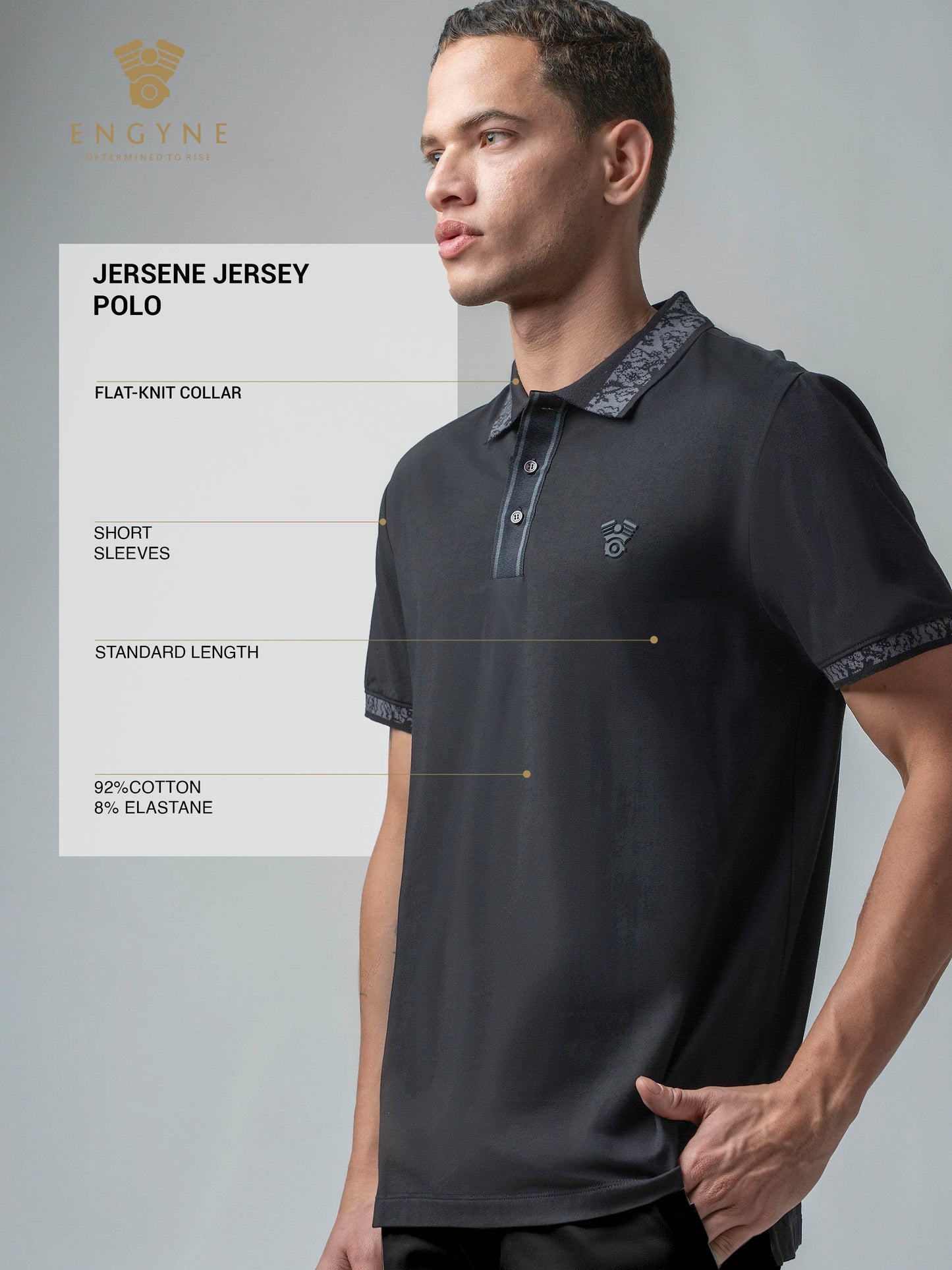 Black polo tshirt for men 