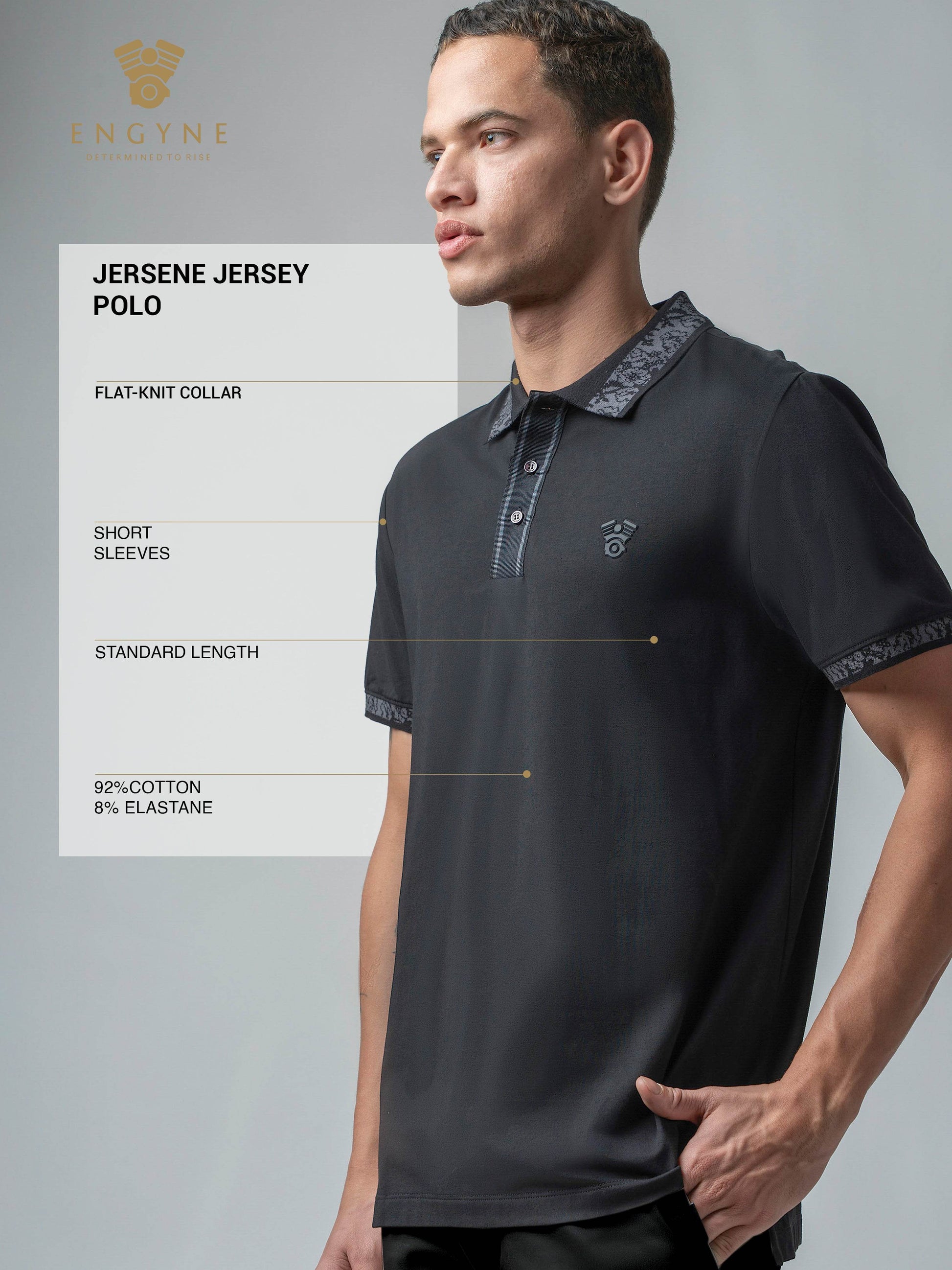 Black polo tshirt for men 