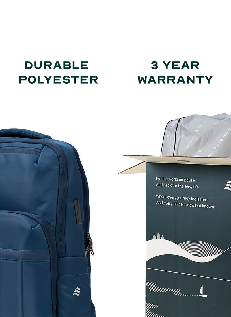 Rover Backpack | Blue | Everyday Laptop Backpack