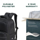 Rover Trolley Backpack | Black | Convertible Laptop Bag for Professionals