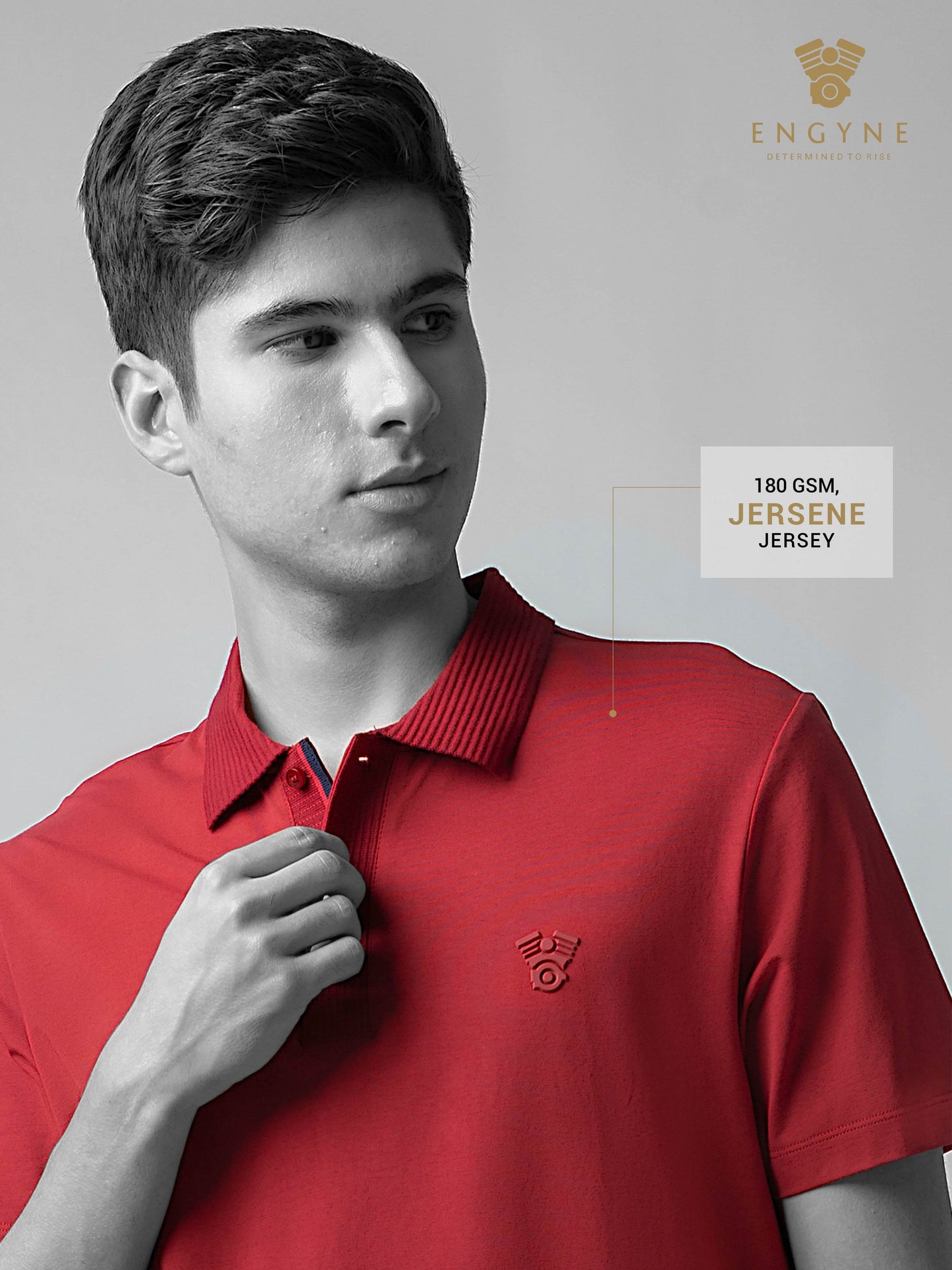 Red polo tshirt for men 