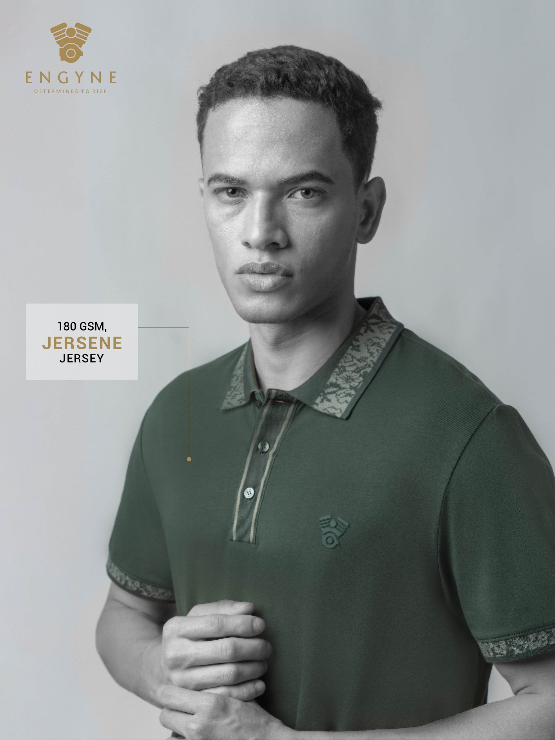 Green polo tshirt for men 