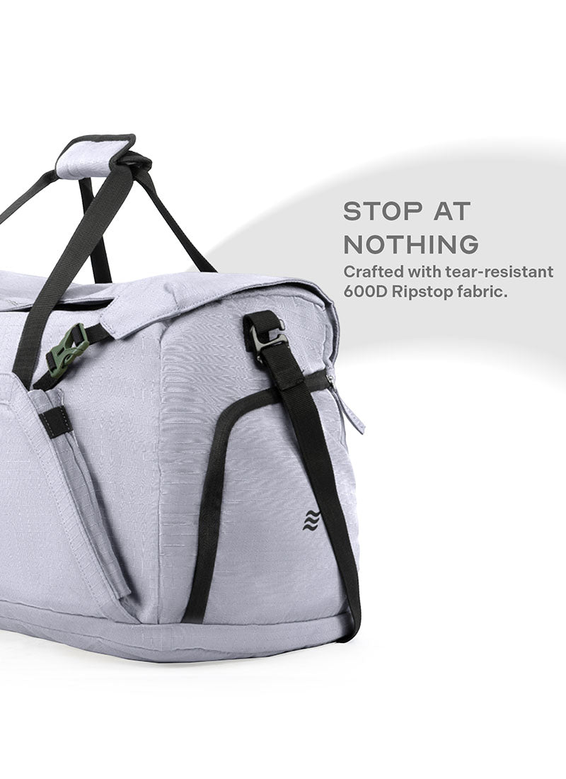 Scape Duffle | Grey | Duffle Bag For Trekking Or Casual Trips