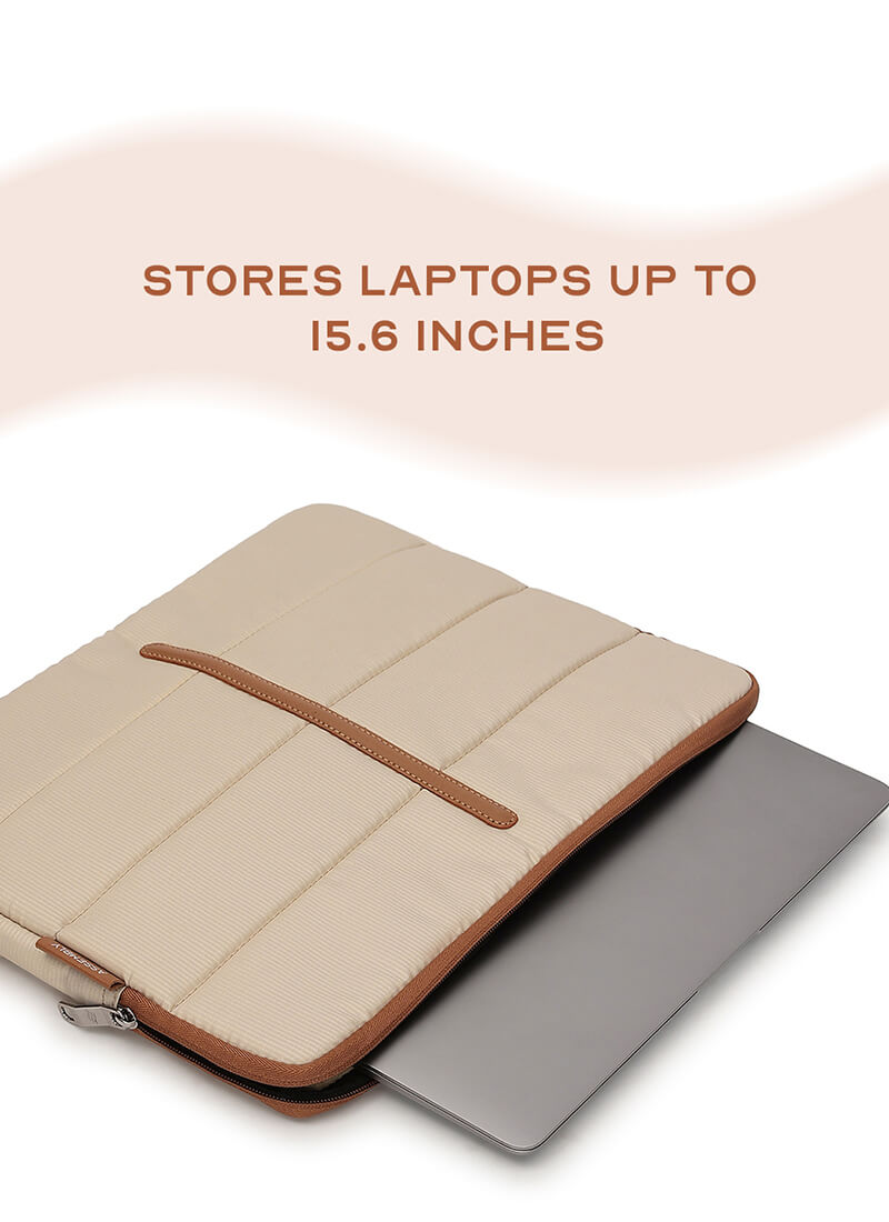 Odyssey Sleeve | Beige |  Padded Laptop Sleeve
