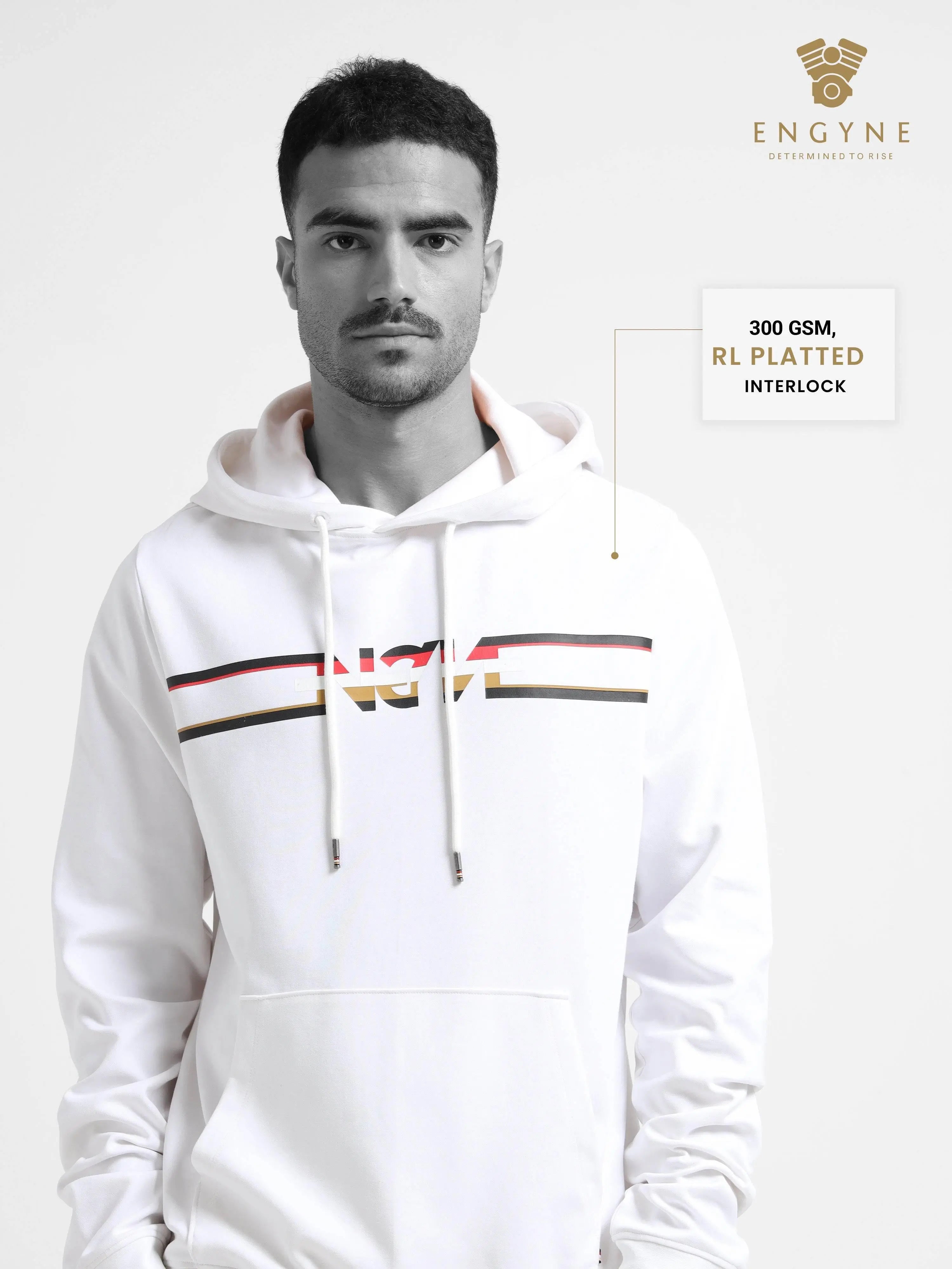 white hoodie