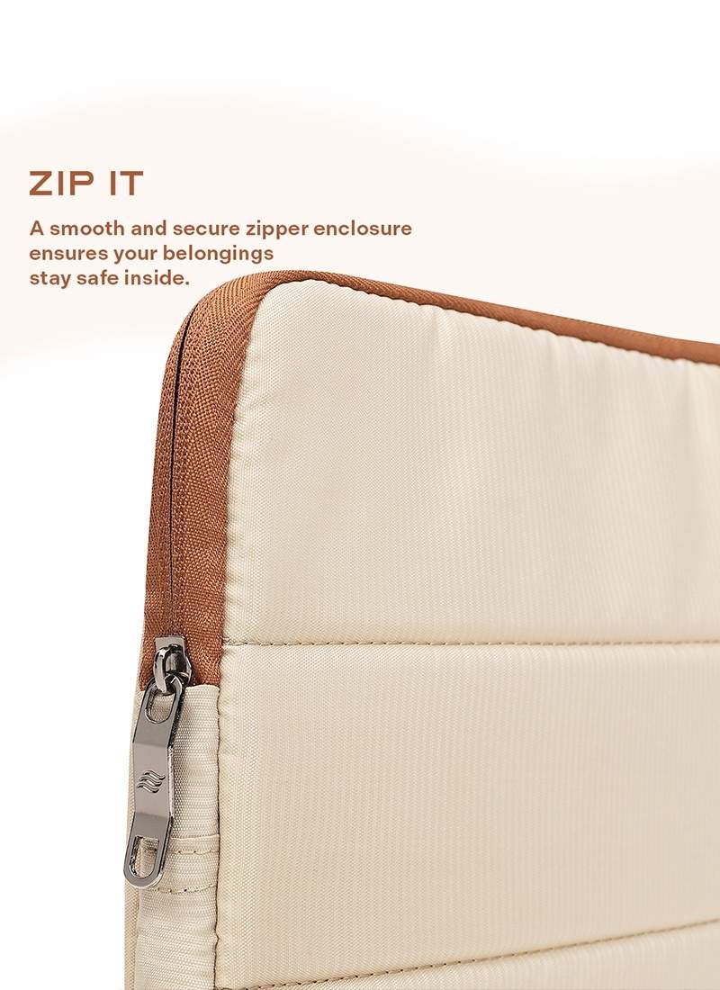 Odyssey Sleeve | Beige |  Padded Laptop Sleeve