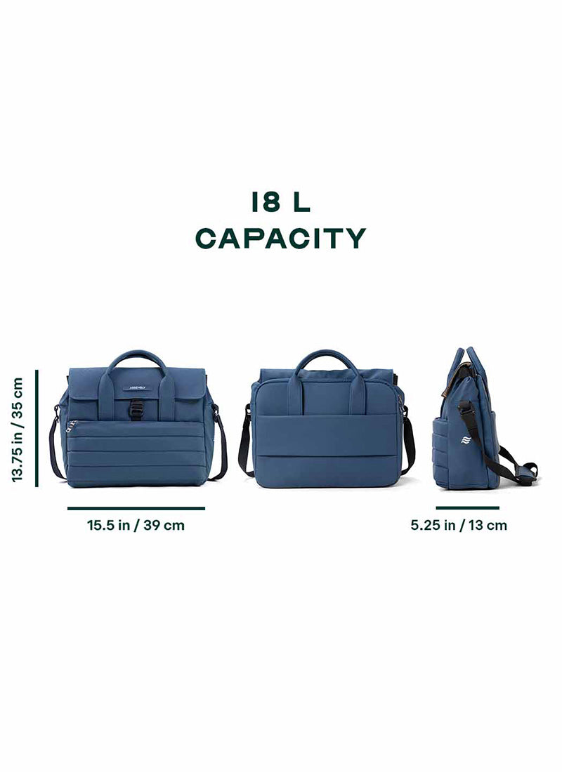 Stark Messenger | Blue | Everyday Office Laptop Bag