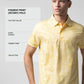 Supima Cotton Jersey All-Over Print Yellow Polo for Men