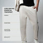 Cotton Beige Track Pant with Contrast Woven Side Tape