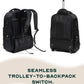 Rover Trolley Backpack | Black | Convertible Laptop Bag for Professionals