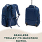 Rover Trolley Backpack | Blue | Convertible Laptop Bag for Professionals
