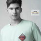 Light green cotton lycra t-shirt