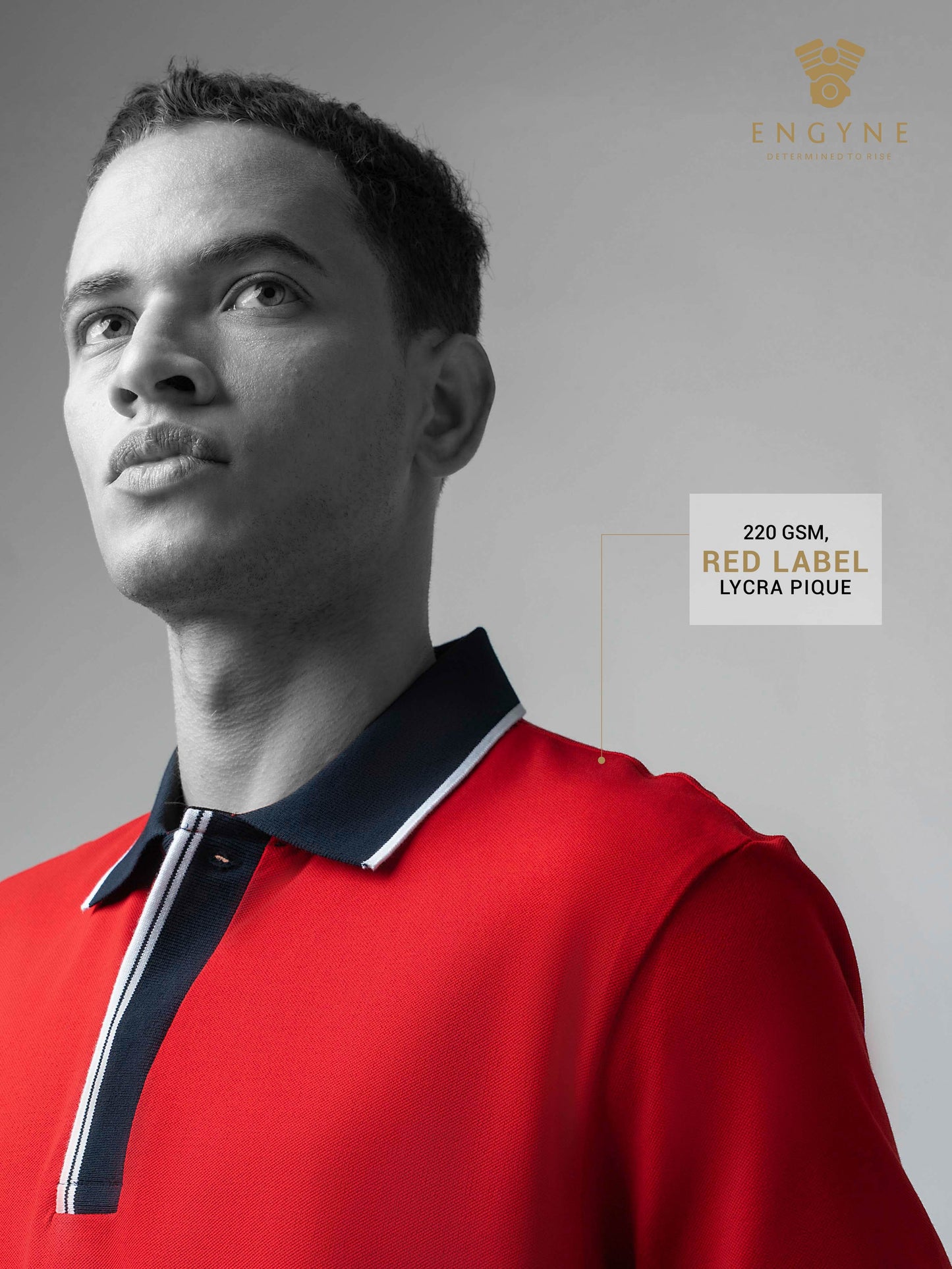 Red polo tshirt for men 