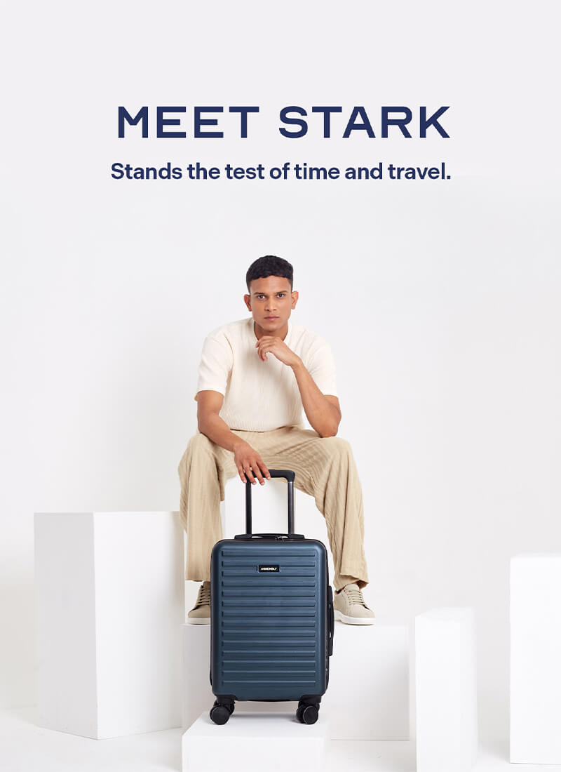 Stark | Blue | Cabin Hard Luggage