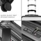 StarkPro Combo | Grey/White | CabinPro+Medium Hard Luggage