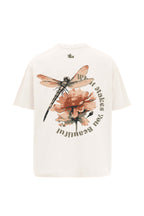 Beautiful Cream Oversized Printed T-Shirt Main Character