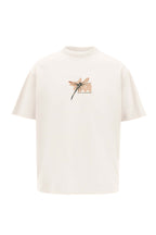 Beautiful Cream Oversized Printed T-Shirt Main Character