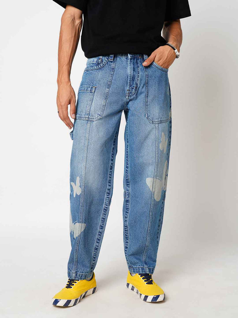 Men's Butterfly Effect Baggy Fit Jeans B5IVE