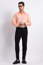 100% Pure Cotton Orange Oxford Shirt for Men