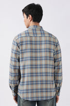 Multicolor Plaid Waffle Casual Shirt