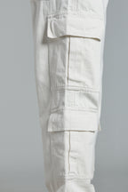 8 Pocket Cargo Denim | Baggy Fit Jeans | Off-White