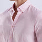 100% Linen Soft Touch Frosty Pink