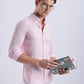 100% Linen Soft Touch Frosty Pink