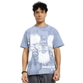 Static Jungle Round Neck Printed Blue T-Shirt FLYAF