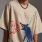 Bark' Graphic Print Oversize Tee