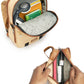 Echo+Flux Combo | Beige | Laptop Backpack with Fanny Pack