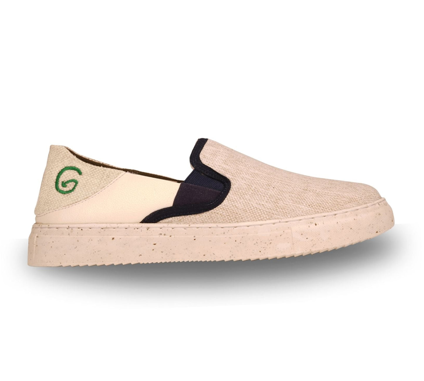 Greensole Beige Flex Mens Shoes Slipon