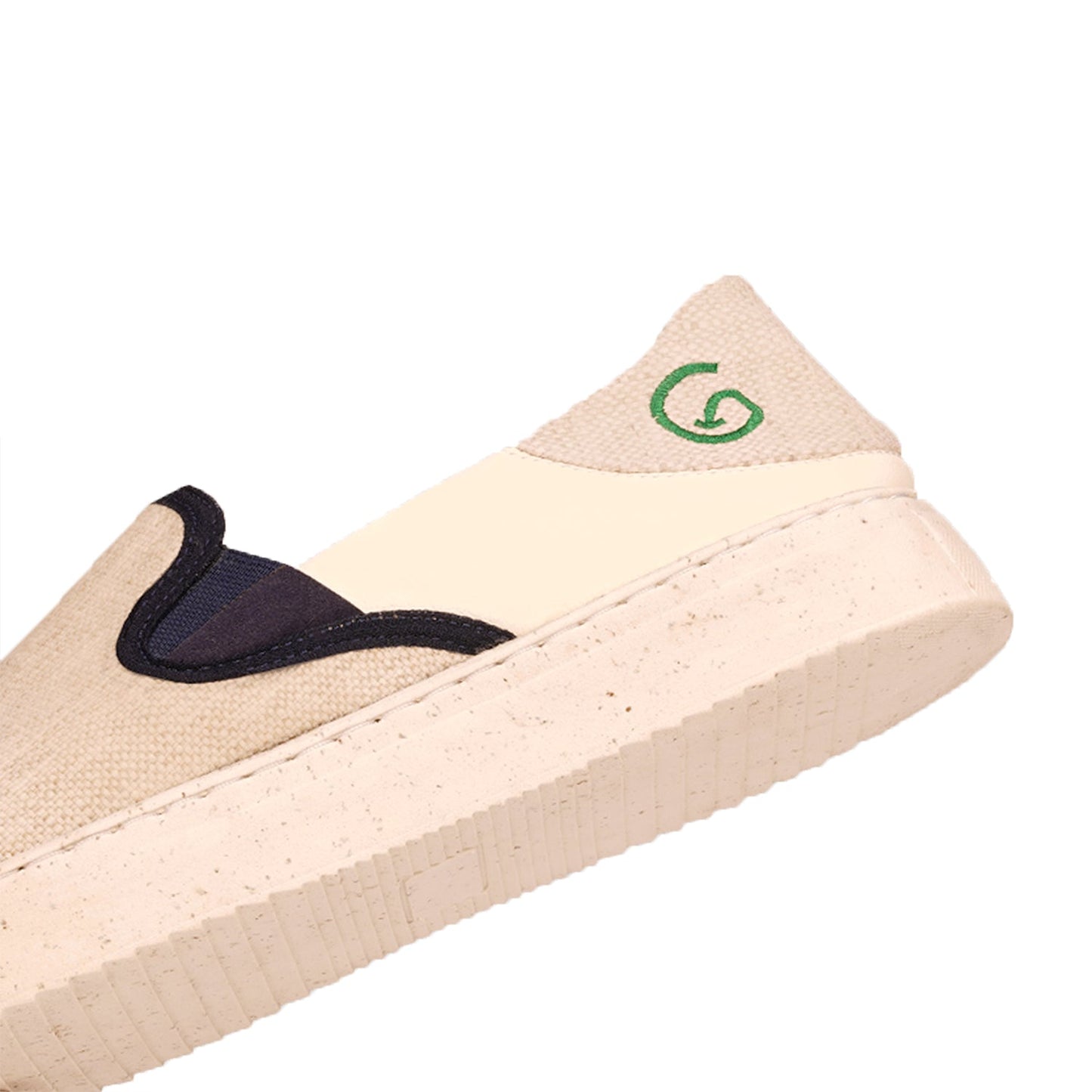 Greensole Beige Flex Mens Shoes Slipon