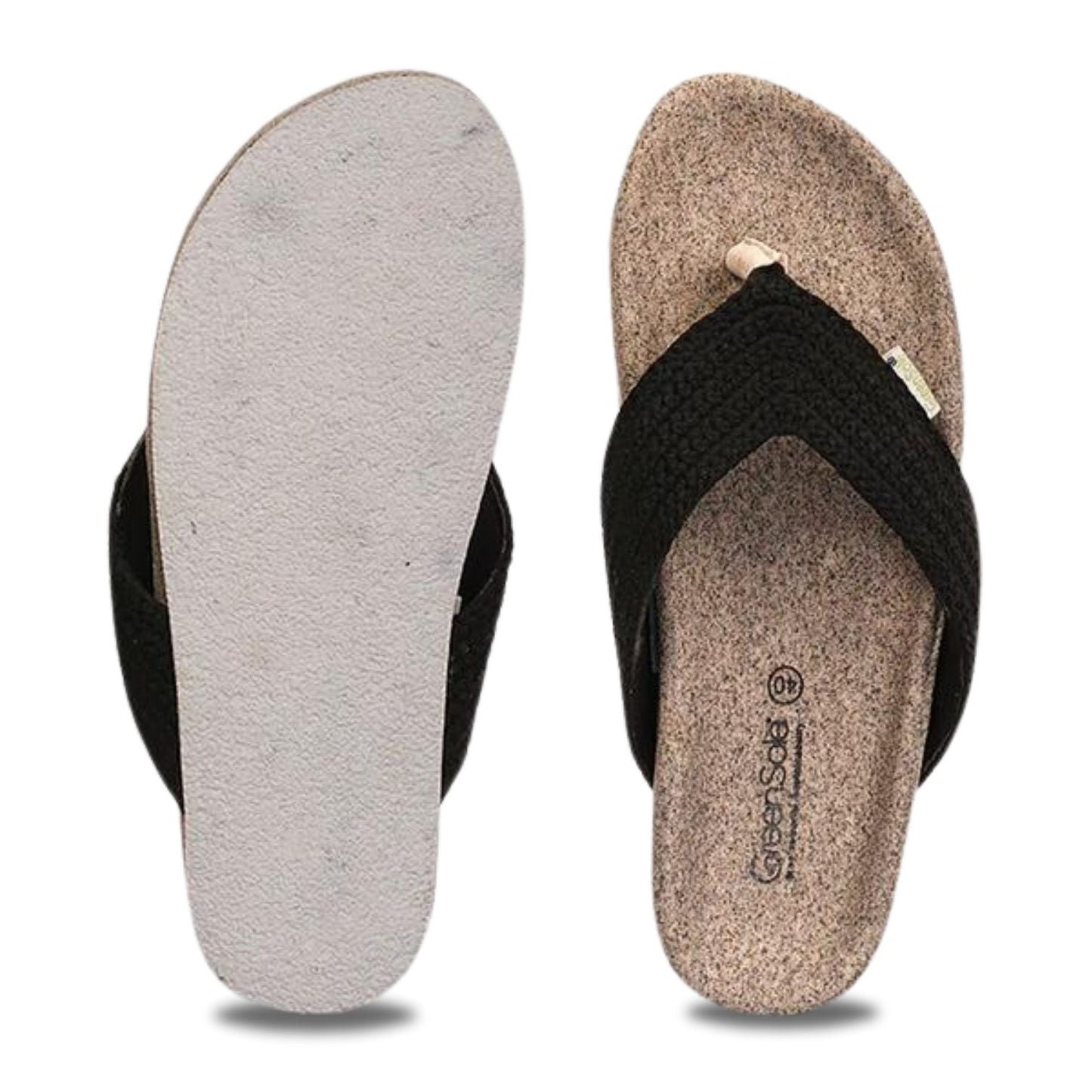 Greensole Black Pearl Womens Sandal Thong