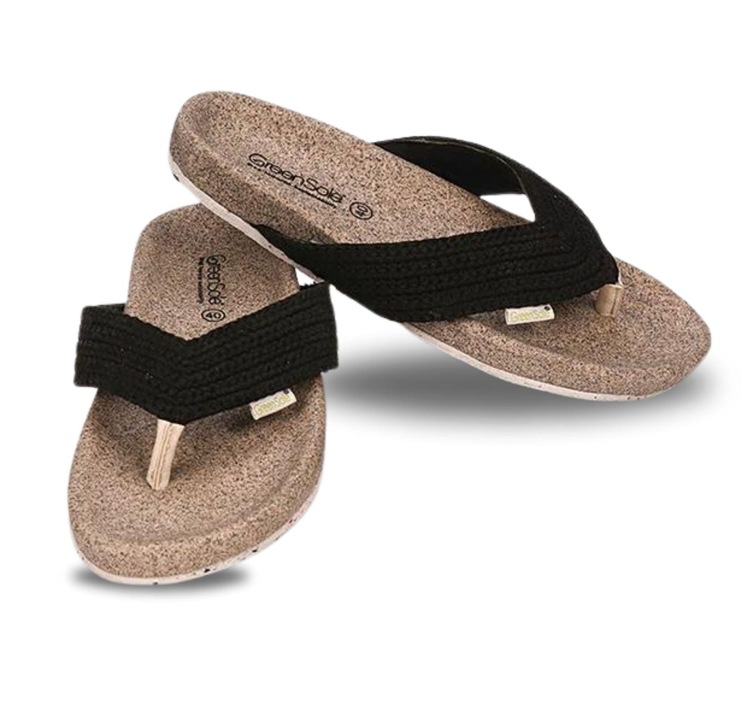 Greensole Black Pearl Womens Sandal Thong