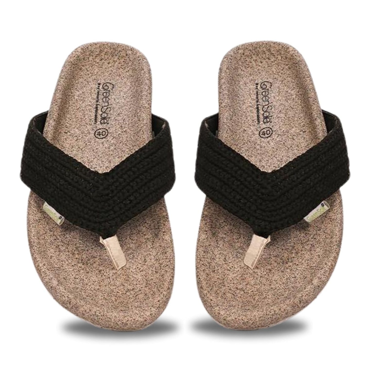 Greensole Black Pearl Womens Sandal Thong