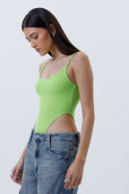 Ribbed High Cut Bodysuit