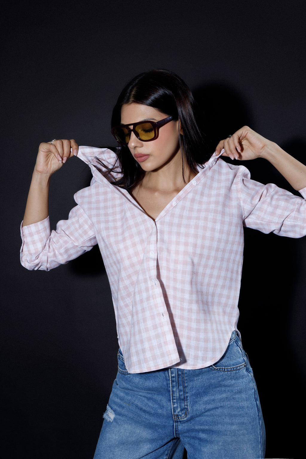 Relaxed Fit Checkered Shirt