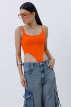 Ribbed High Cut Bodysuit