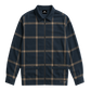 Checkered Shacket -Navy